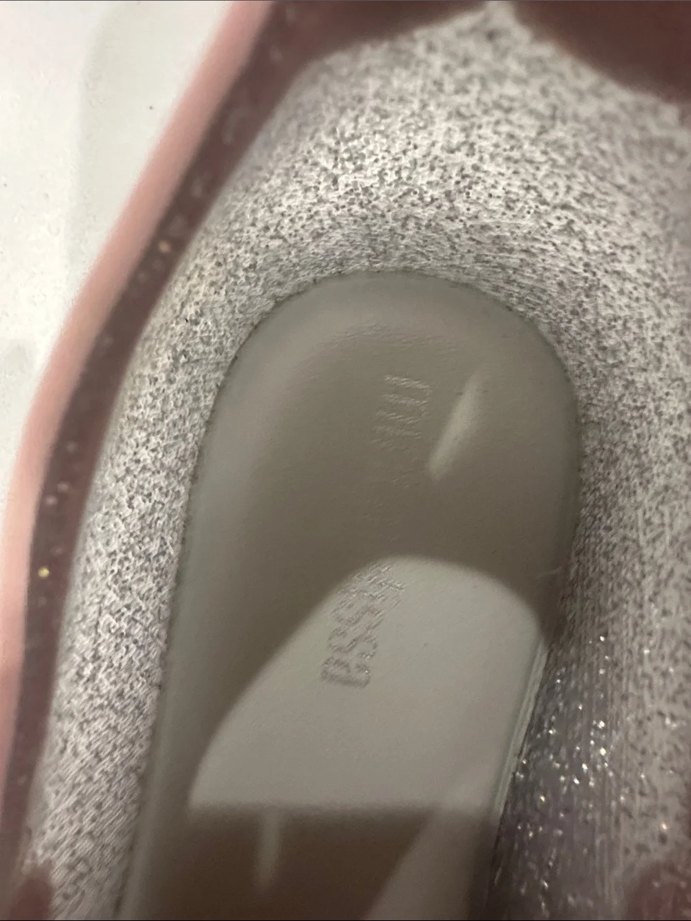 Mini Melissa Pink and Silver Glitter Mary Janes with Bow